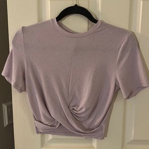 H&M crop top - lilac/lavender (size medium)